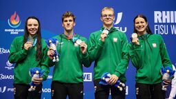 Adela Piskorska (z lewej) podczas Uniwersjady zdobyła dwa medale w sztafetach