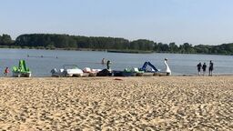 Zalew miejski w Zamościu. W tym roku, podobnie jak w poprzednim, decyzją rady miasta sezon kąpielowy nad akwenem trwa od pierwszego dnia wakacji do końca sierpnia