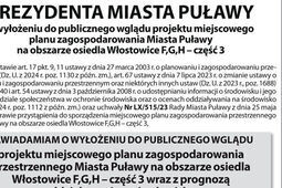 Ogłoszenie Prezydenta Miasta Puławy