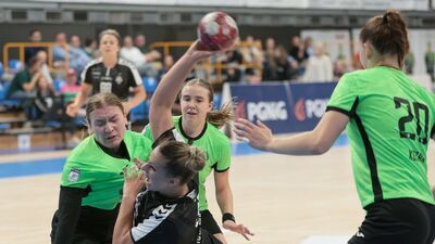 Szczypiornistki Galiczanki Lwów (zielone stroje) od kilku lat rywalizują w Orlen Superlidze. Teraz ich domem będzie Biłgoraj