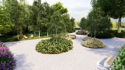 Wizualizacja nowego mikroparku, który ma powstać na Czechowie