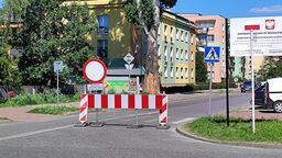 Ulica Kościuszki - początek prac w 2024 roku 