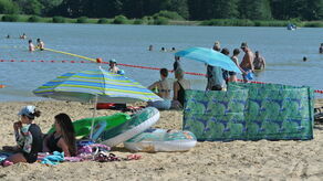 Przy dobrej pogodzie nad zalew w Zamościu ściągają prawdziwe tłumy