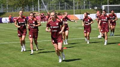 Fragment czwartkowego treningu Polek w Szwajcarii