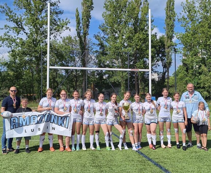 Amazonki Rugby Lublin, po raz drugi z rzędu, zostały mistrzyniami Polski kobiet U 16 w rugby 7