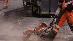 Remont nawierzchni na DK2. Wahadło niedaleko Styrzyńca 