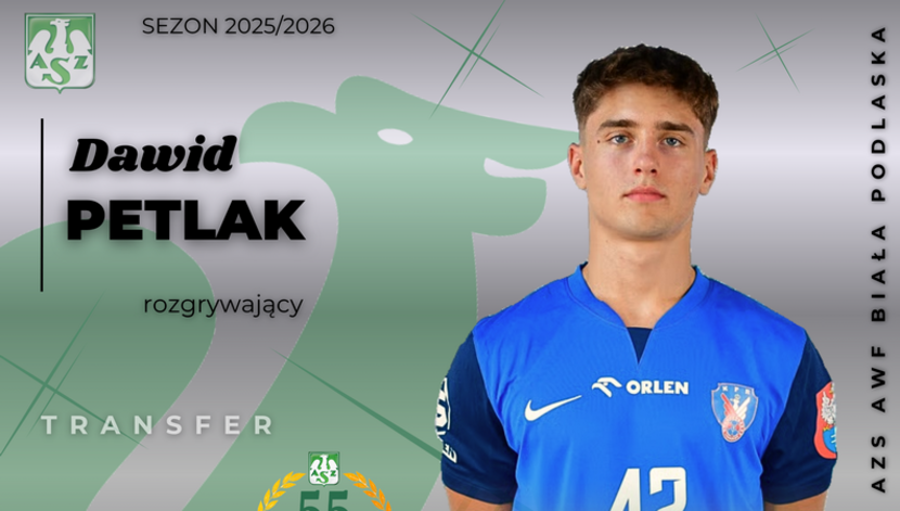 Dawid Petlak to nowy rozgrywający AZS AWF Biała Podlaska