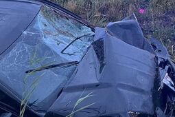 Poważny wypadek na rondzie w Starej Dąbi – interweniował śmigłowiec LPR