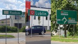 Nieaktualne znaki na drogach wojewódzkich w Puławach mogą wprowadzać kierowców w błąd. Ulica Lubelska to już nie DK12 a DW 874, a do Radomia można dotrzeć bez potrzeby wjeżdżania do centrum