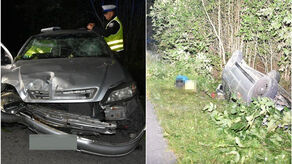 Chciała ominąć sarnę, ale przez to dachowała autem