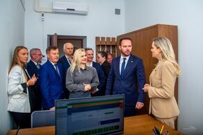 Punkt paszportowy w Hrubieszowie mieści się w jednym z pokoi na pierwszym piętrze 