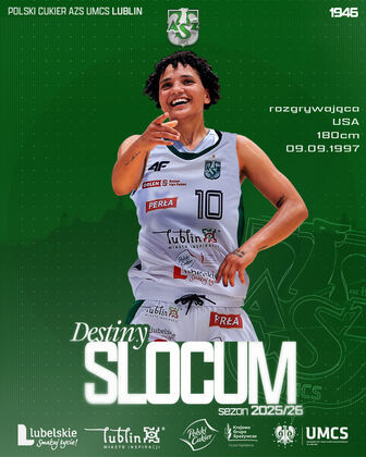 Destiny Slocum to nowa zawodniczka lubelskich akademiczek
