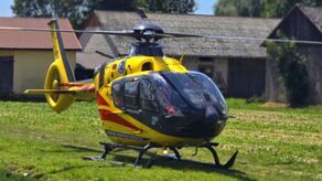 Pogryzione pod Rejowcem dziecko do szpitala musiał zabrać śmigłowiec LPR 