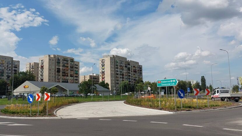 Nowe rondo u zbiegu ulic Lwowskiej i al. Jana Pawła II