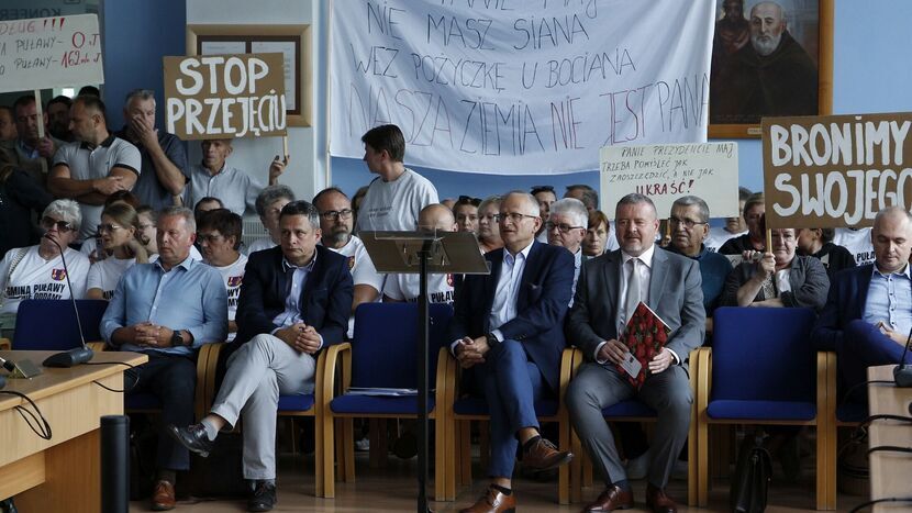 Radni Puław za powiększeniem miasta. Pikieta gości nic nie dała