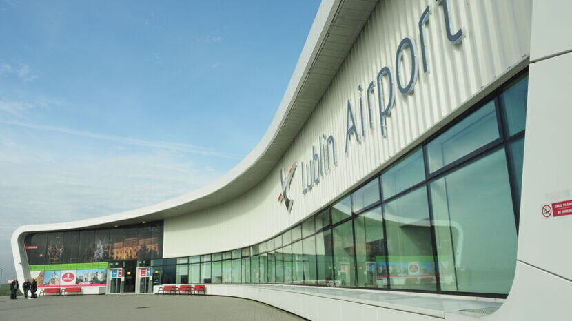 Ewakuacja w porcie lotniczym Lublin