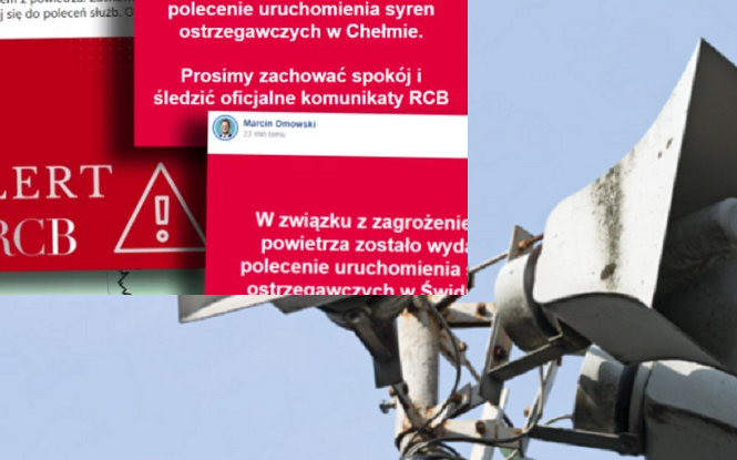 W Lubelskiem zawyły syreny. Prezydent Chełma apeluje o natychmiastowe szkolenia dla ludności