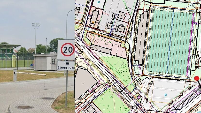 Wielki napis z nazwą miasta przy stadionie. "Symbol przyciągnie turystów"