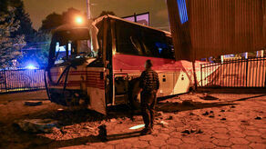 Tragiczny wypadek w Lublinie. Autokar staranował ogrodzenie. Kierowca nie żyje