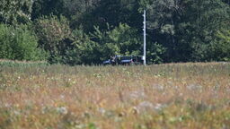 Incydent z dronem w Polatyczach koło Terespola. Obiekt spadł na pole i zapalił się