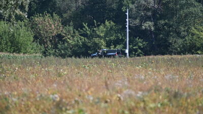 Incydent z dronem w Polatyczach koło Terespola. Obiekt spadł na pole i zapalił się