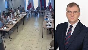 Rada powiatu łęczyńskiego zagłosowała za odwołaniem zarządu powiatu łęczyńskiego na czele ze starostą z PSL, Danielem Słowikiem (na zdj.)