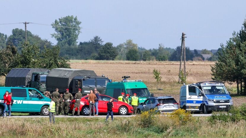 Mniszków (pow. opoczyński) i miejsce upadku rosyjskiego drona