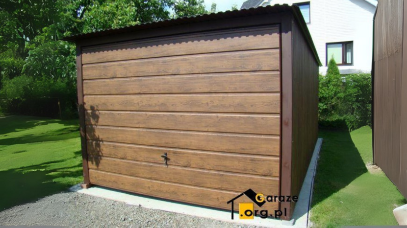 garaż blaszany