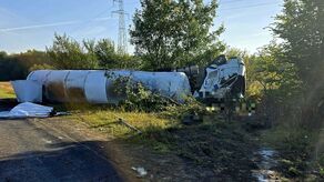 Groźny wypadek w Uściążu. Trzy osoby w szpitalu