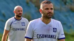 Tomasz Brzyski zdobył jedną z bramek dla Cisowianki w meczu z Górnikiem II