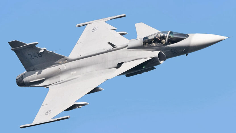 SAAB JAS 39 Gripen, szwedzki lekki myśliwiec wielozadaniowy 