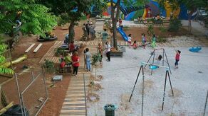 Park kieszonkowy. zdjęcie ilustracyjne