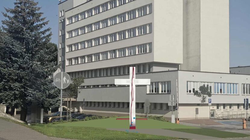 Kilkumetrowy krzyż przy ulicy Warszawskiej. Radni PiS pokazali projekt pomnika