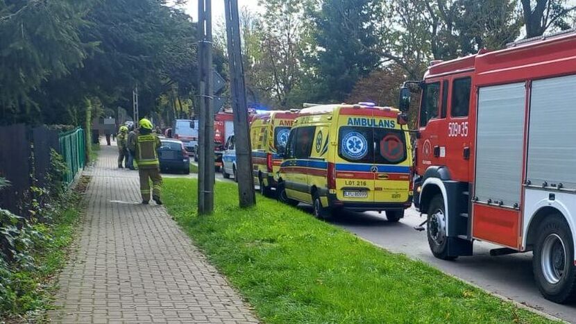 Na ul. 4 Pułku Piechoty Wojska Polskiego zaraz po zgłoszeniu zjechały wszystkie służby