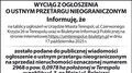 Wyciąg z ogłoszenia Urzędu Miasta Terespol