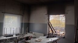 Pożar strawił budynek gospodarczy, a także zniszczył kuchnię i stołówkę