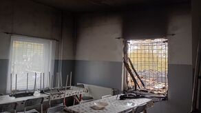 Pożar strawił budynek gospodarczy, a także zniszczył kuchnię i stołówkę