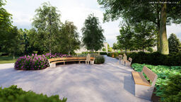 Zielona i spokojna przestrzeń w centrum osiedla. Ruszają prace budowalne