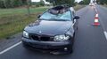 BMW po kolizji z łosiem