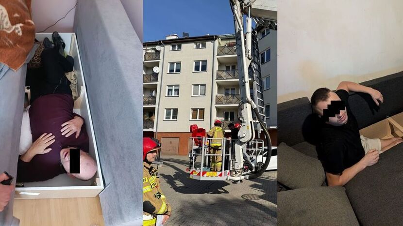 Spryciarze odkryci w wersalkach
