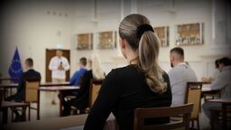 Na napisanie testu wiedzy składającego się z 40 pytań kandydatki i kandydaci mieli 40 minut