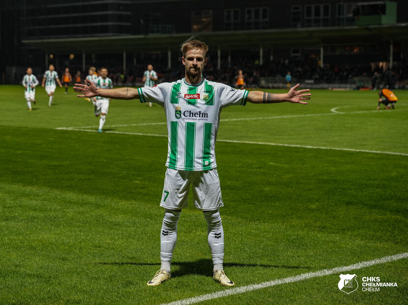 Bartłomiej Korbecki zdobył w piątek drugiego gola dla Chełmianki