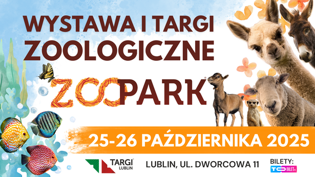 ZOOPARK jesień 2025 – świat zwierząt w sercu Lublina! Lubelska Wystawa i Targi Zoologiczne ZOOPARK | 25-26 października w Targach Lublin