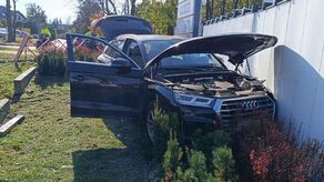 Zasłabł za kierownicą i uderzył w zawór gazowy