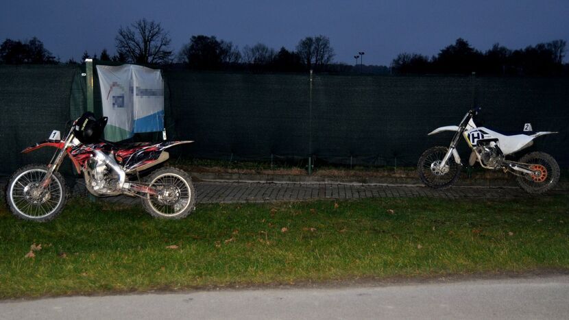 Motocykle nie były dopuszczone do ruchu