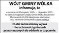 Informacja Wójta Gminy Wólka