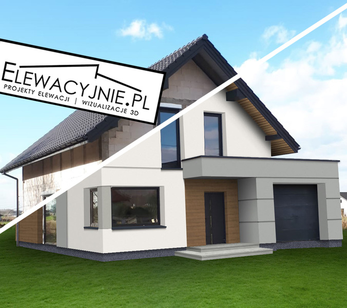 Nowoczesne projekty elewacji budynku| Domy jednorodzinne/bliźniaki/szeregówki